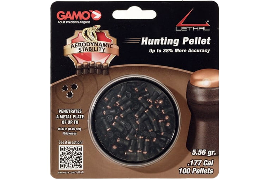 Gamo .177 Caliber Lethal Pellets, 100 Rounds, 6322-img-1
