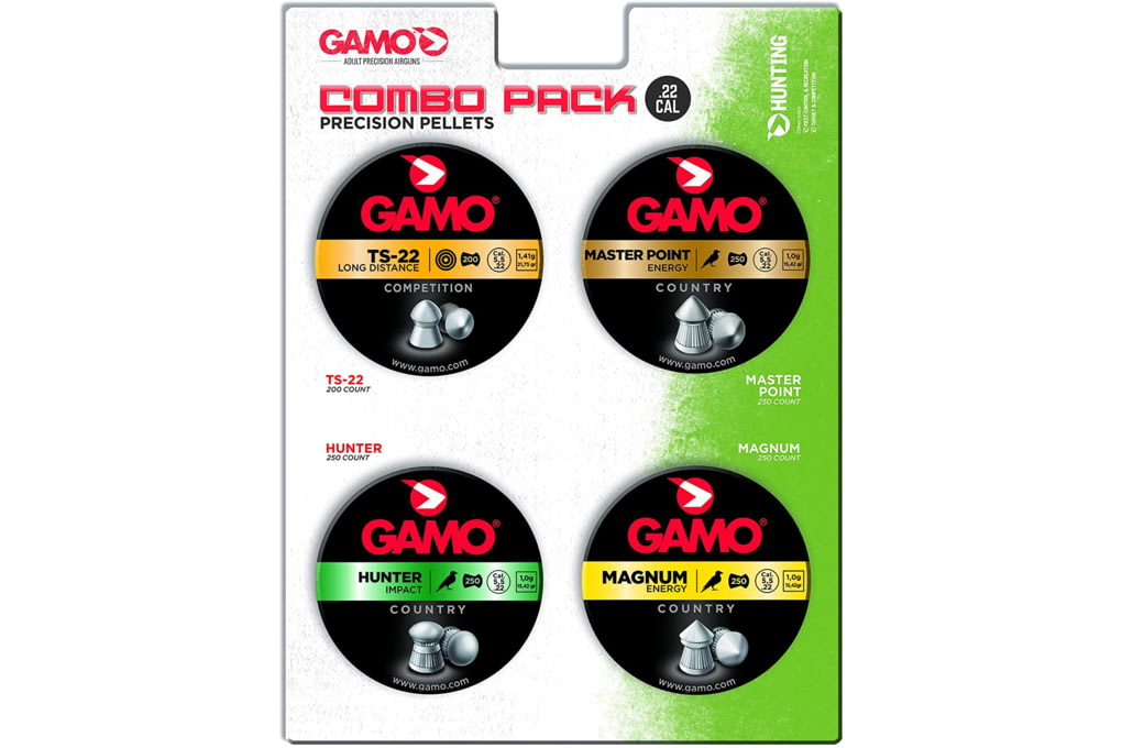 Gamo .22 Caliber Assorted Pellets, 4 Types, 950 Co-img-0