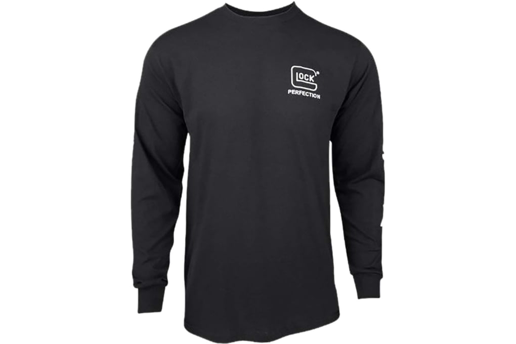 Glock Perfection Long Sleeve Tee, Black Pre-Shrunk Cotton, Large, AP96100-img-0