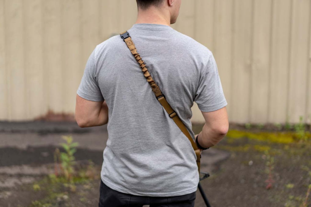 GrovTec US QS 2-Point Sentry Sling w/Push Button Swivel, Coyote Brown-img-1