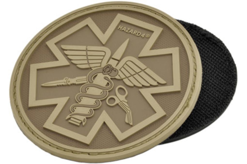 Hazard 4 Paramedic Round Patch, Coyote, One Size, -img-0