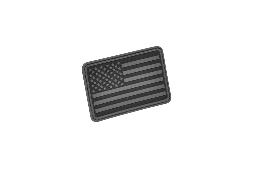 Hazard 4 Left Arm USA Flag Patch, Black, One Size,-img-0