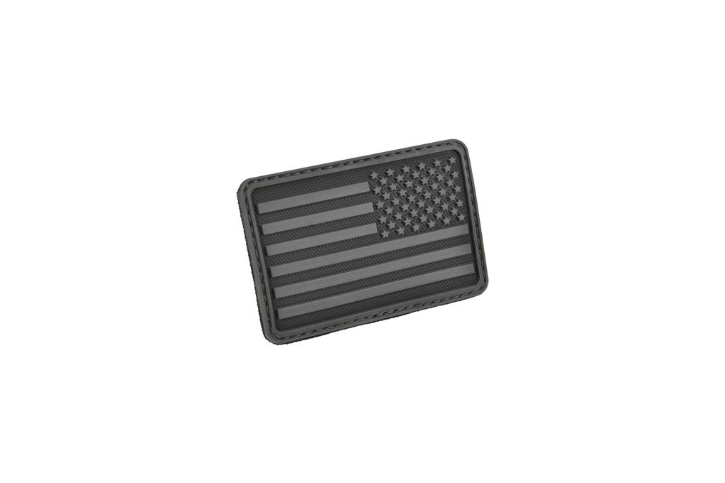 Hazard 4 Right Arm USA Flag Patch, Black, One Size-img-0