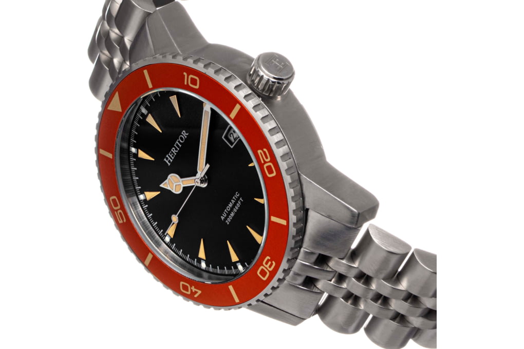 Heritor Automatic Bracelet Watch, Orange, One Size-img-1