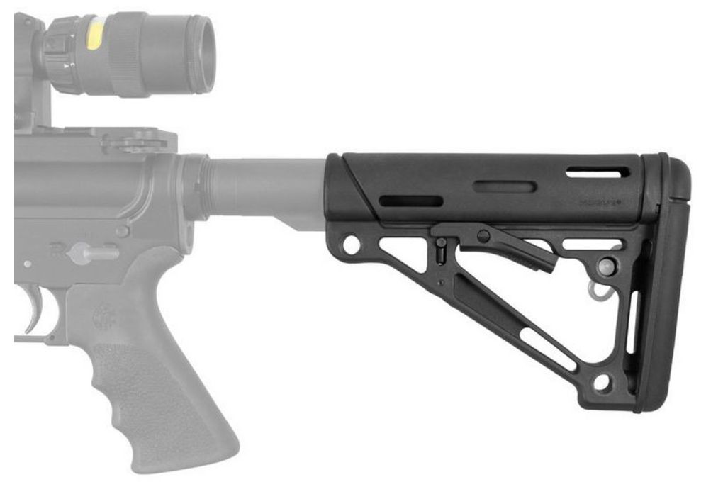 Hogue AR15/M16 OverMold Collapsible Buttstock, Fit-img-2