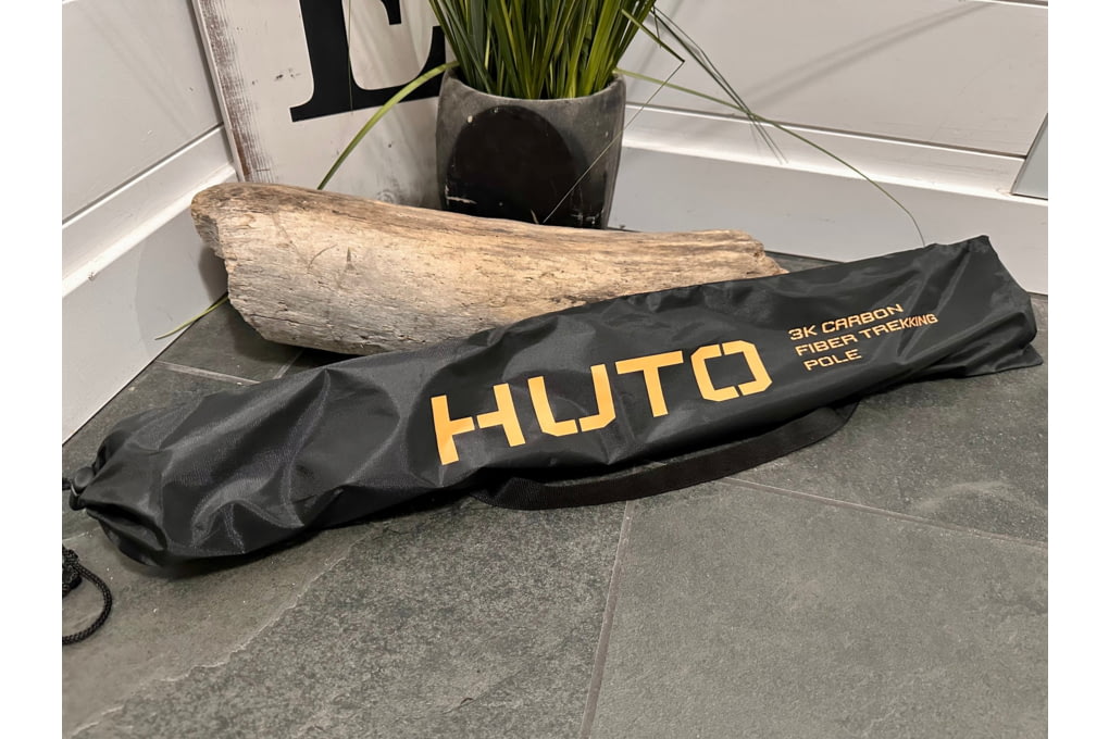 Huto Lifestyle Grinder Backcountry 3K Carbon Fiber Trekking Pole, Black-img-2