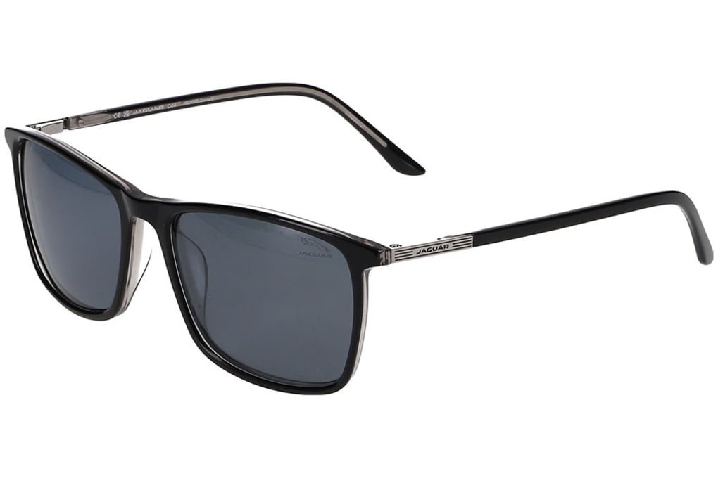 Jaguar 37203 Sunglasses , Black-Silver Frame, Pola-img-0