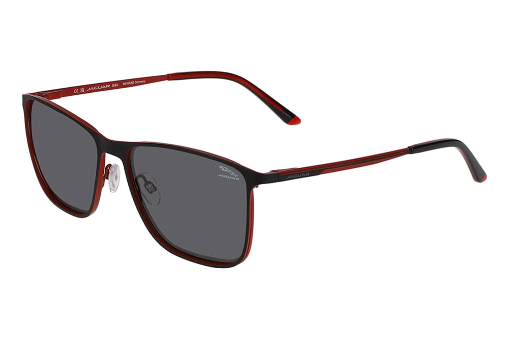 Jaguar 37506 Sunglasses, Black-Red Frame, Polarize-img-0