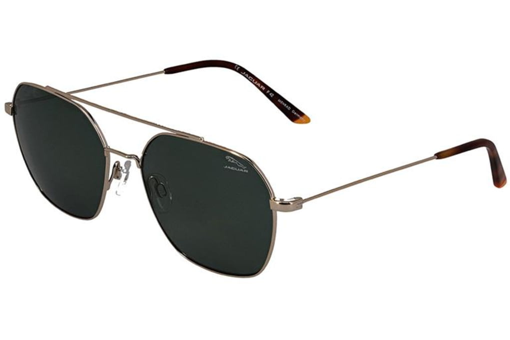 Jaguar 37595 Sunglasses, Black-Green, Nano Lenses,-img-0