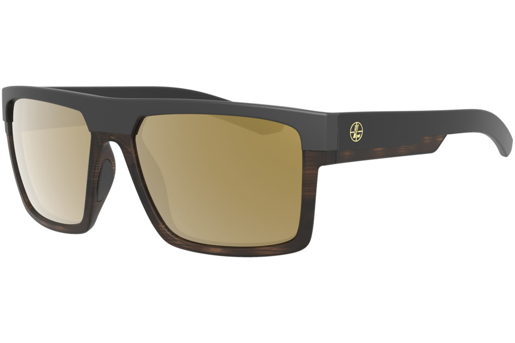 Leupold Becnara Sunglasses, Matte Black/Tortoise Frame, Square Bronze-img-0