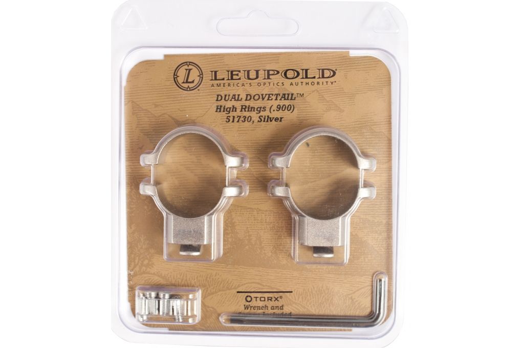 Leupold Dual Dovetail DD Rings, Universal, 1 in, H-img-0