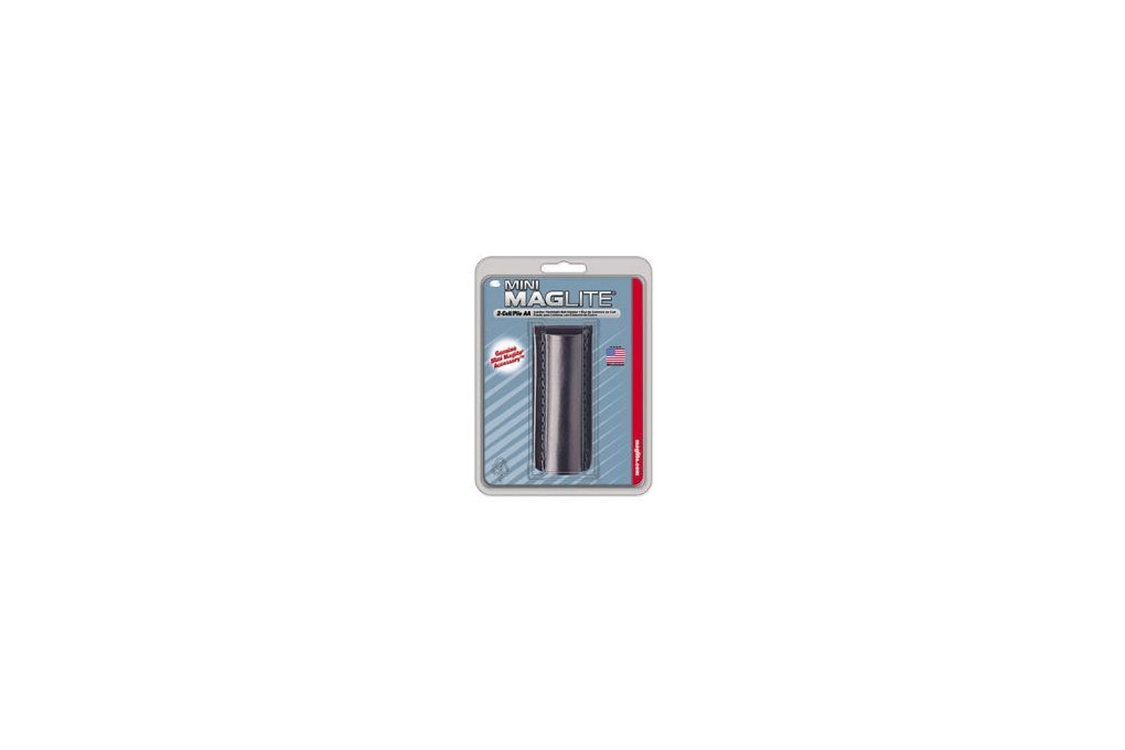 Maglite Black Plain Leather Holster for Mini MagLite AA Flashlight AM2A026-img-0
