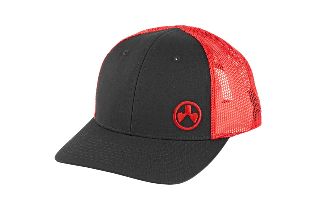 Magpul Industries Icon Trucker Hat, Black/Red, M/L-img-0
