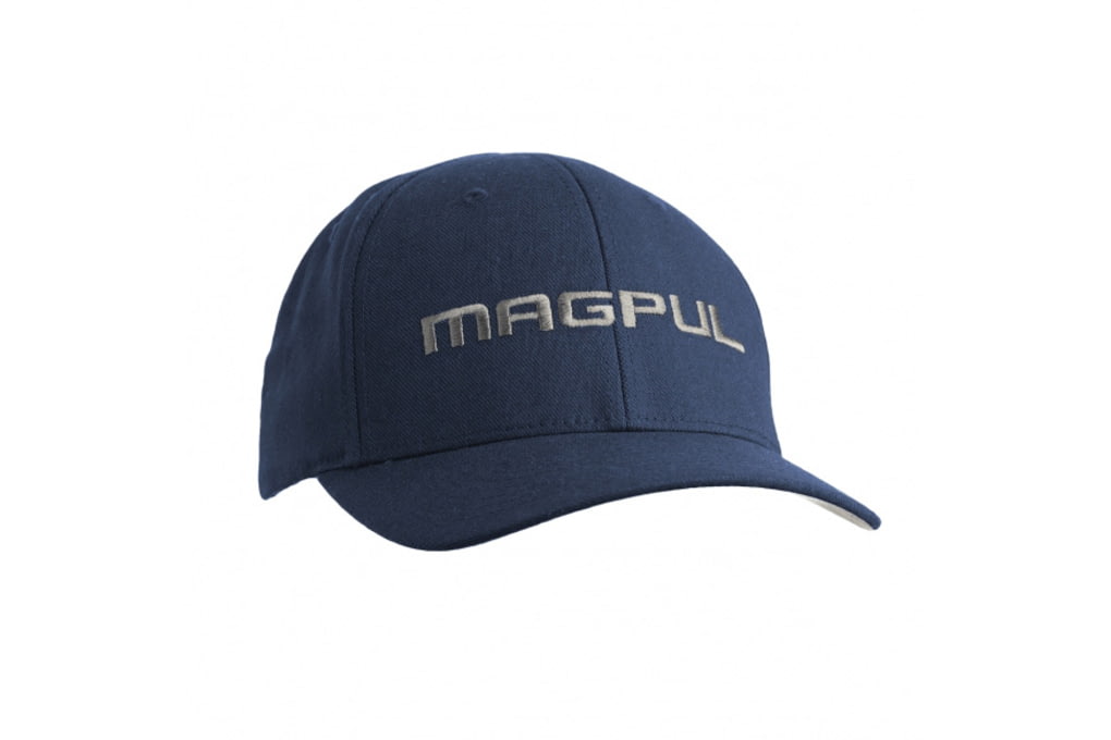 Magpul Industries Wordmark Stretch Fit Hat, Navy, -img-0