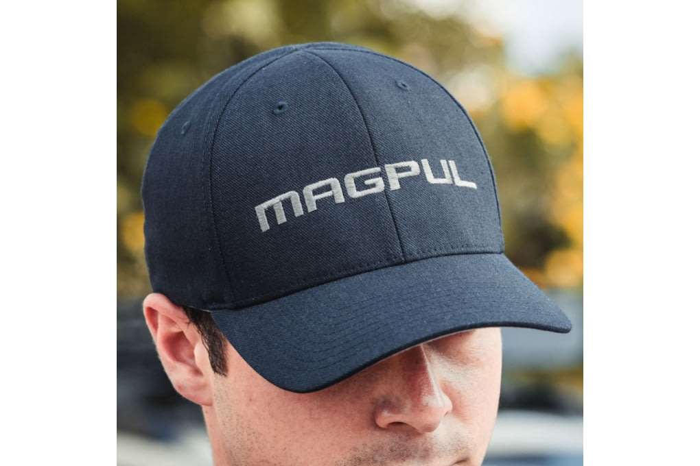Magpul Industries Wordmark Stretch Fit Hat, Navy, -img-2
