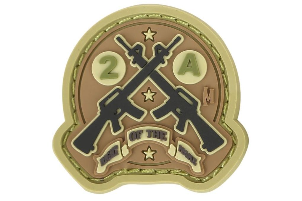 Maxpedition AR15 2A Morale Patch,1.4x1.3in,Arid AR-img-0