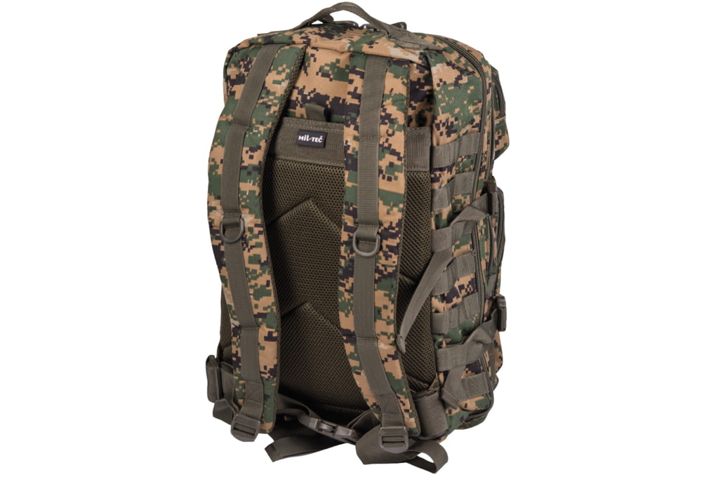 MIL-TEC Assault Backpack, Digital Woodland Camo, 3-img-1