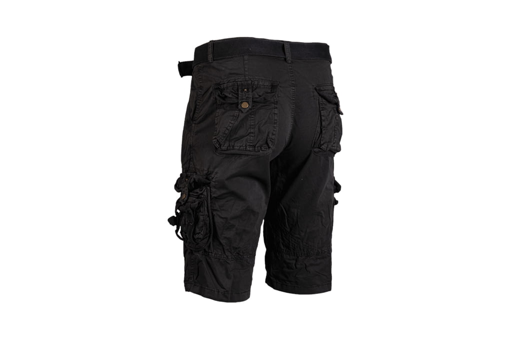 MIL-TEC Pre-Washed Survival Shorts - Men's, Black,-img-1