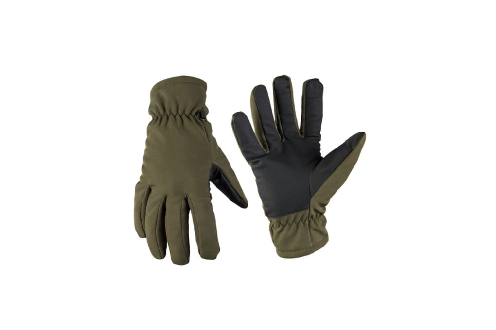 MIL-TEC Thinsulate Softshell Gloves, OD Green, Lar-img-0