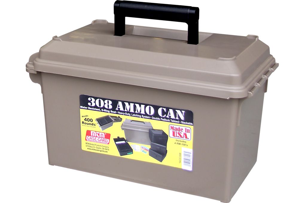 MTM 308 Cal Ammo Can includes 4 RM-100's, Dk Earth-img-0
