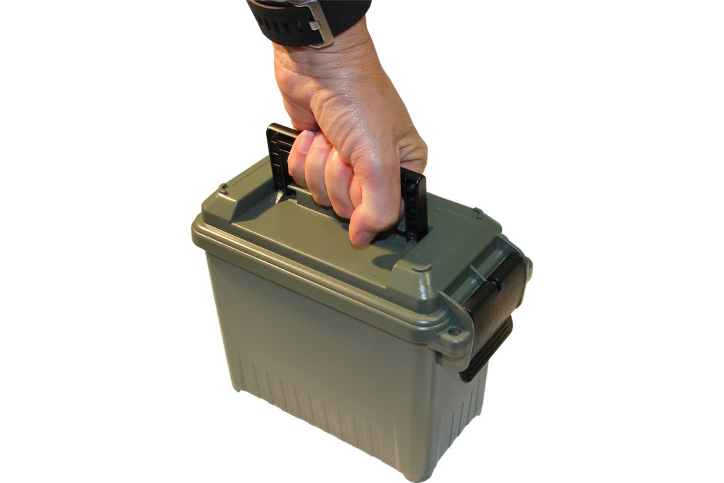 MTM Ammo Can Mini for Bulk Ammo, Forest Green/Blac-img-1