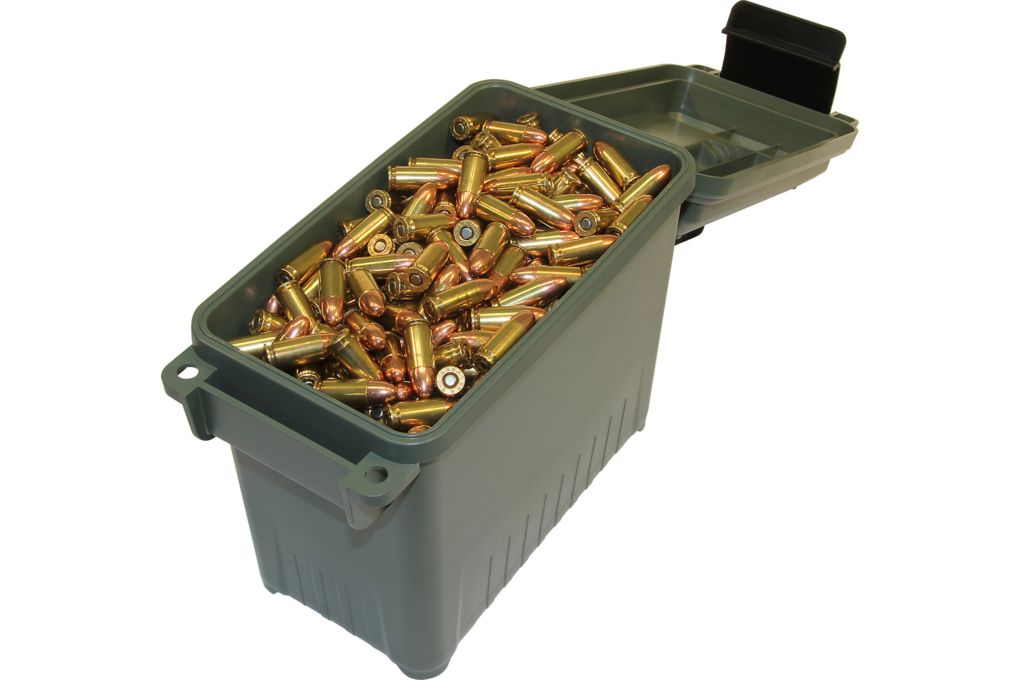 MTM Ammo Can Mini for Bulk Ammo, Forest Green/Blac-img-3