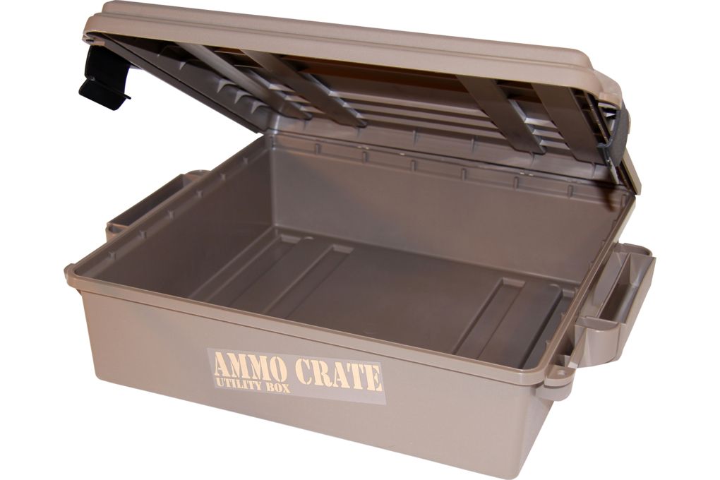 MTM Ammo Crate 4.5 deep, Dk Earth, large ACR5-72-img-0