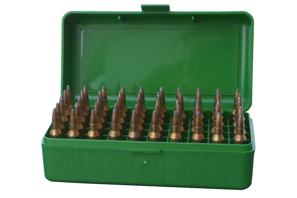 MTM Case-Gard 50 Flip Top Rifle Ammo Box For WSSM -img-0