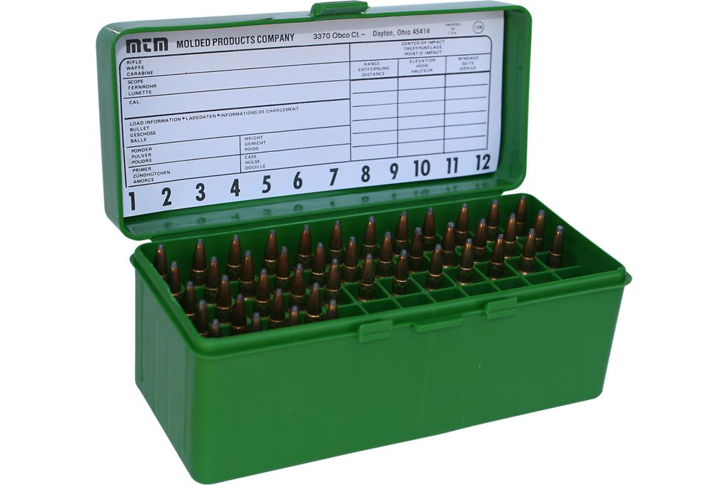 MTM Case-Gard 60 .22-250 to .308 Winchester Green-img-1