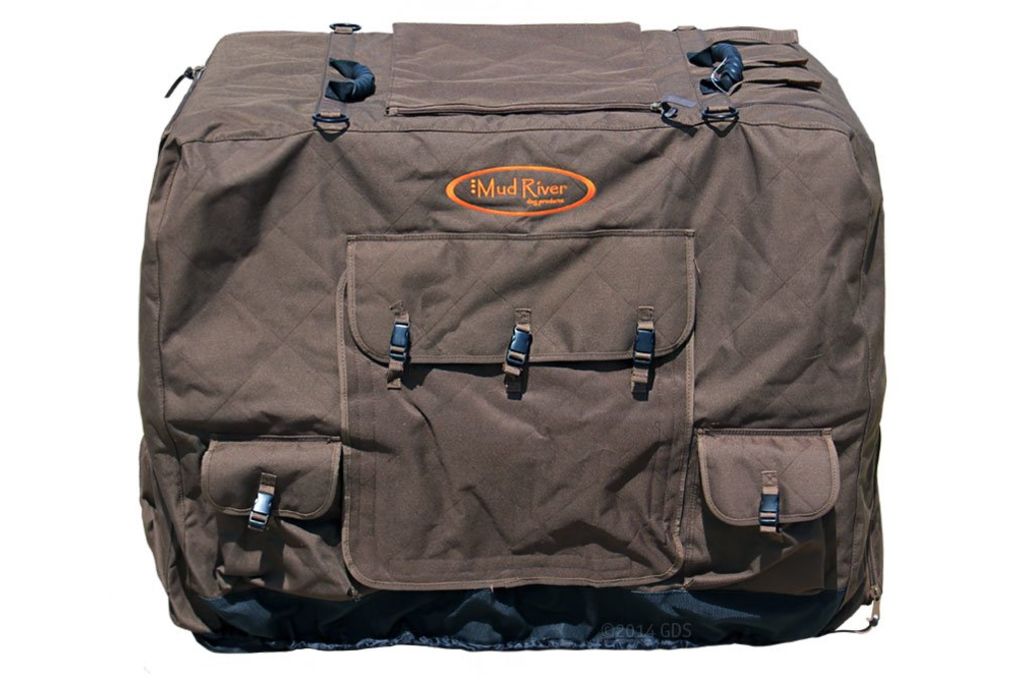 Mud River Dixie Insulated Kennel Cover, Brown, Med-img-0