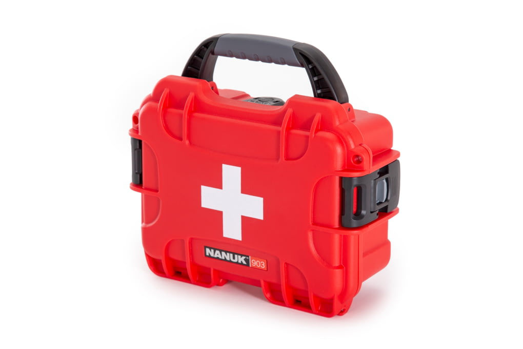 Nanuk Case 903 w/First Aid Logo, Red, Small, 903S--img-0