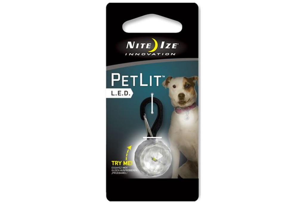 Nite Ize PetLit LED Collar Light, White LED - Jewe-img-0
