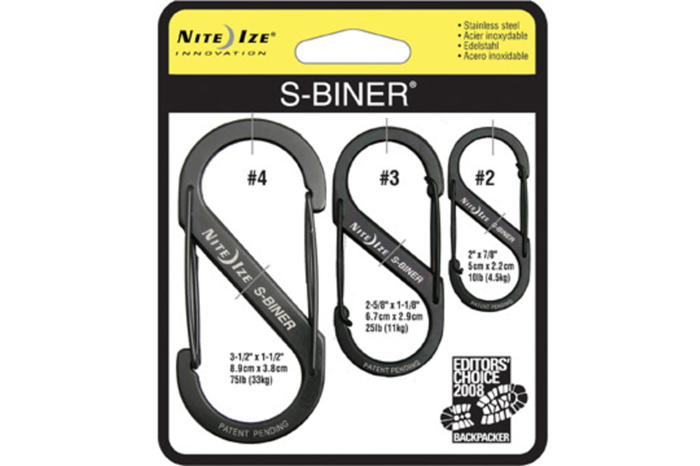 Nite Ize S-Biner Versatile Carry Biners - 3 Pack, -img-0