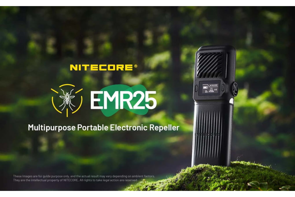Nitecore EMR25 Multipurpose Ultrasonic Mosquito Repeller, Black-img-1