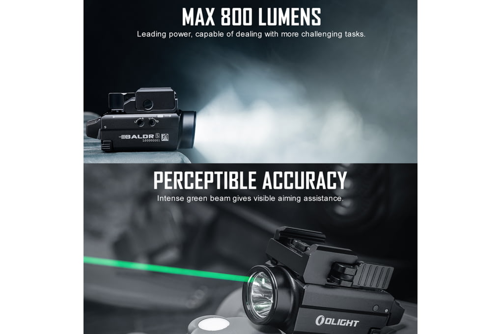 Olight Baldr S Tactical w/ Green Laser LED Flashli-img-2