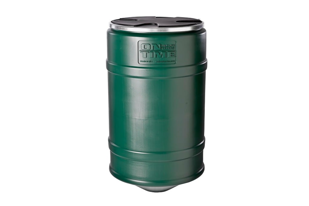 On Time Wildlife Feeders Barrel Only, 200 Lb, Gree-img-0