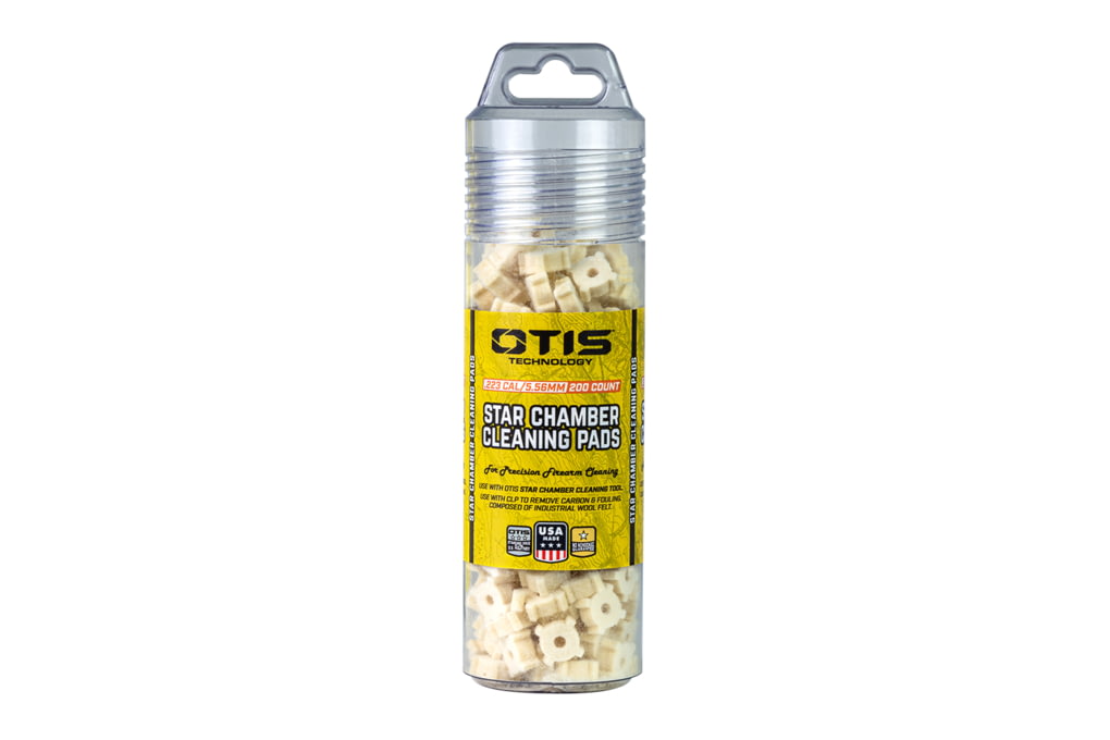 Otis Technology Star Chamber Cleaning Pads w/Twist Top Container,5.56MM-img-1