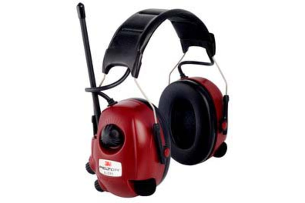 PELTOR Alert FM-Radio Headset Headband, Black/Red,-img-0