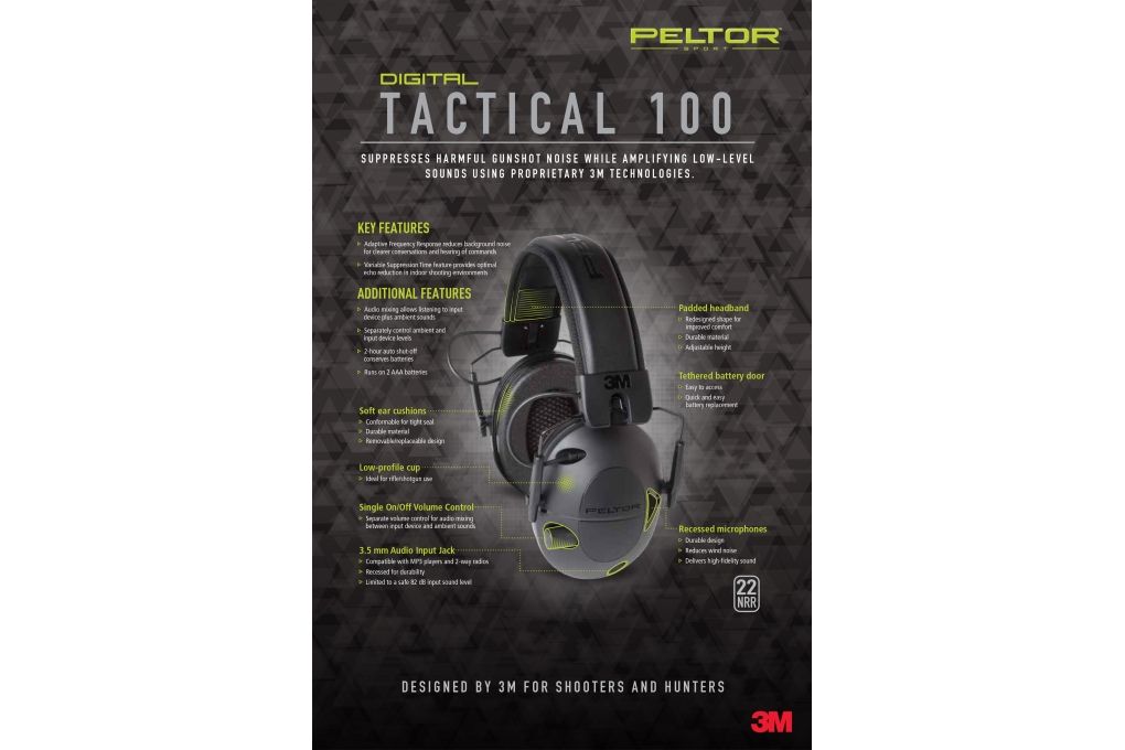 Peltor Tactical 100 Electronic Hearing Protector E-img-3