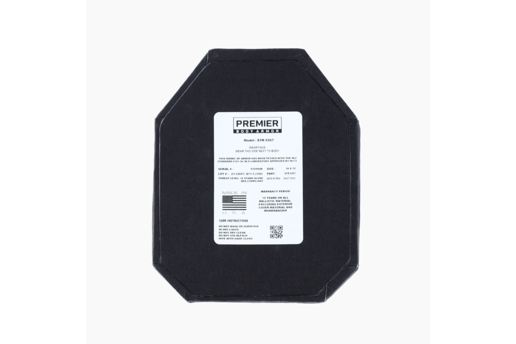 Premier Body Armor Stratis-MAX Level IV Plate Carriers, Black, 10x12 inch-img-2