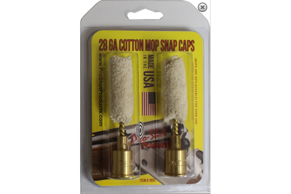 Pro-Shot Brass Snap Caps With Cotton Mops 28 Gauge-img-0