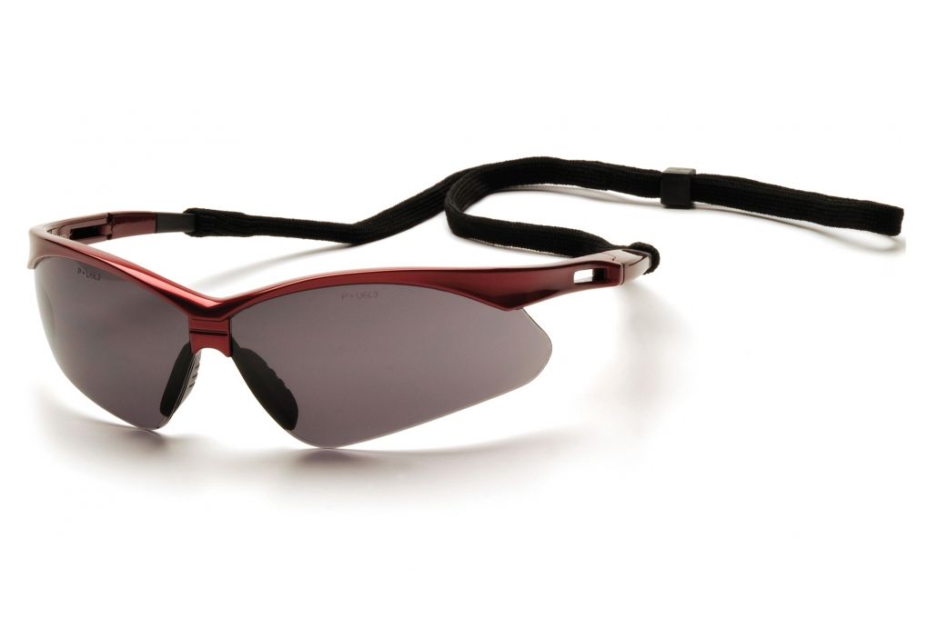 Pyramex Red Frame/Gray Lens with Black Cord SR6320-img-0