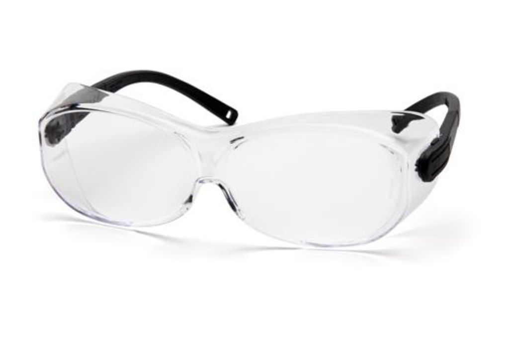 Pyramex OTS-XL Safety Glasses, Black Temples, Clea-img-0