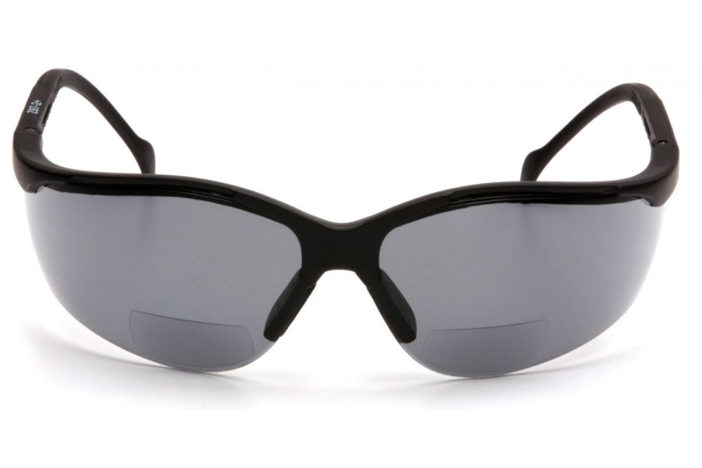 Pyramex V2 Readers Glasses - Gray + 2.5 Lens, Blac-img-1