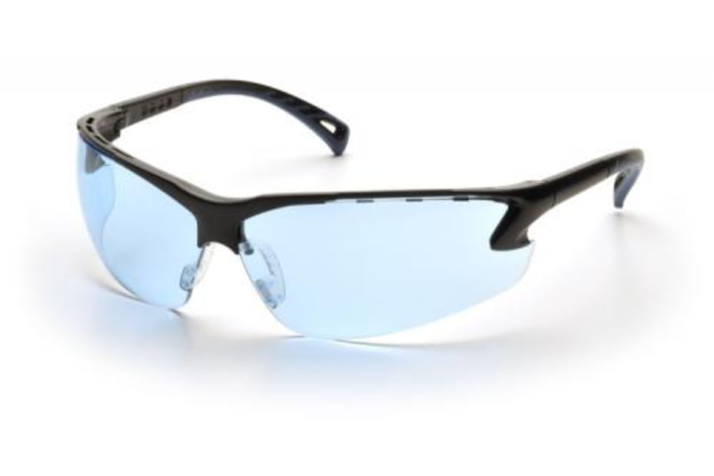 Pyramex Venture 3 Safety Glasses, Black Frame, Inf-img-0