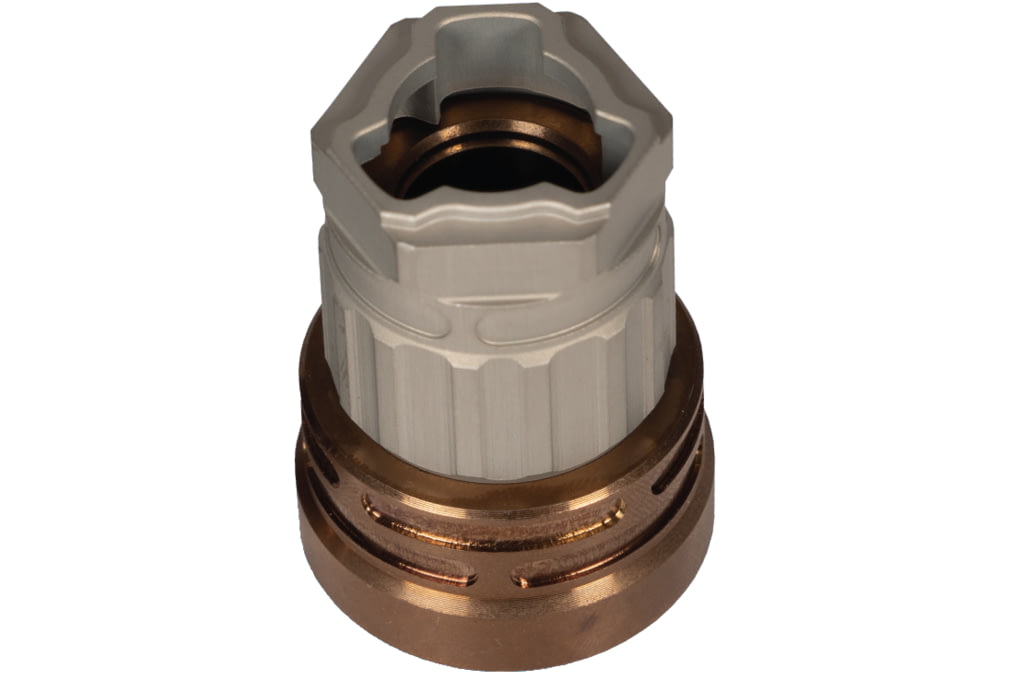 Q ERECT9R Threeway Tri Lug Mount, Clear Anodized, ACC-E9-MOUNT-TRILUG-CLEAR-img-1
