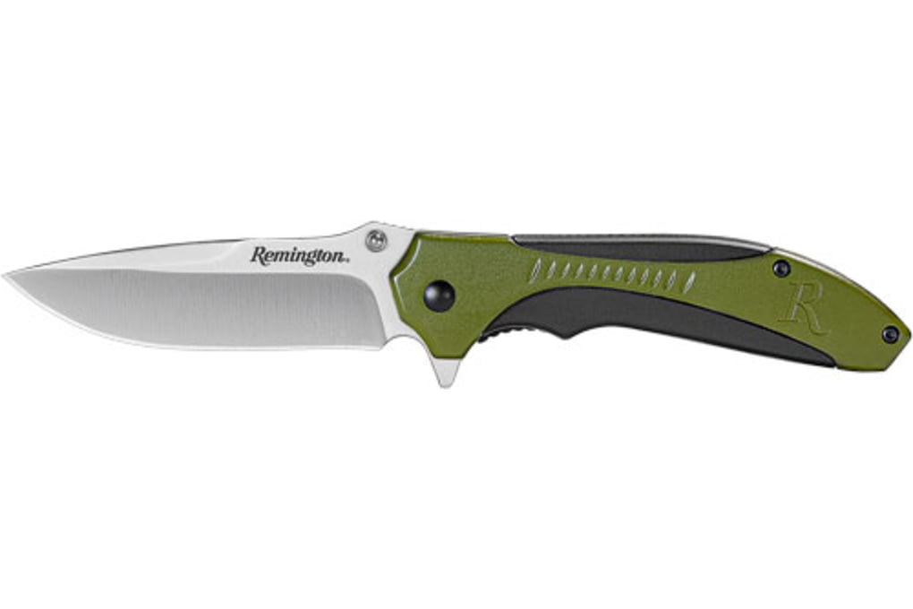 Remington Sportsman 4.5in Folding Knife, OD Green/-img-0