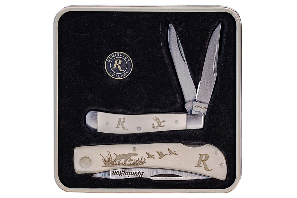 Remington Tin Collector 2-Knife Gift Set, Mallard -img-0