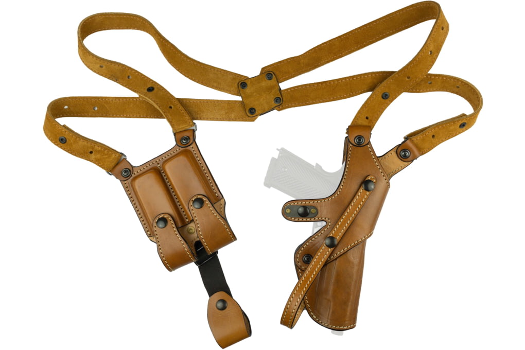 Tagua Gunleather Elite Shoulder Holster, Glock 17-22-31, Right Hand, Brown-img-0