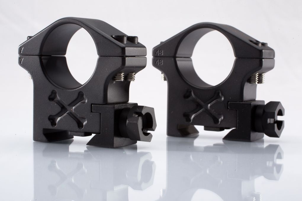 Talley 1in Tactical Rifle Scope Rings Black Armor -img-1